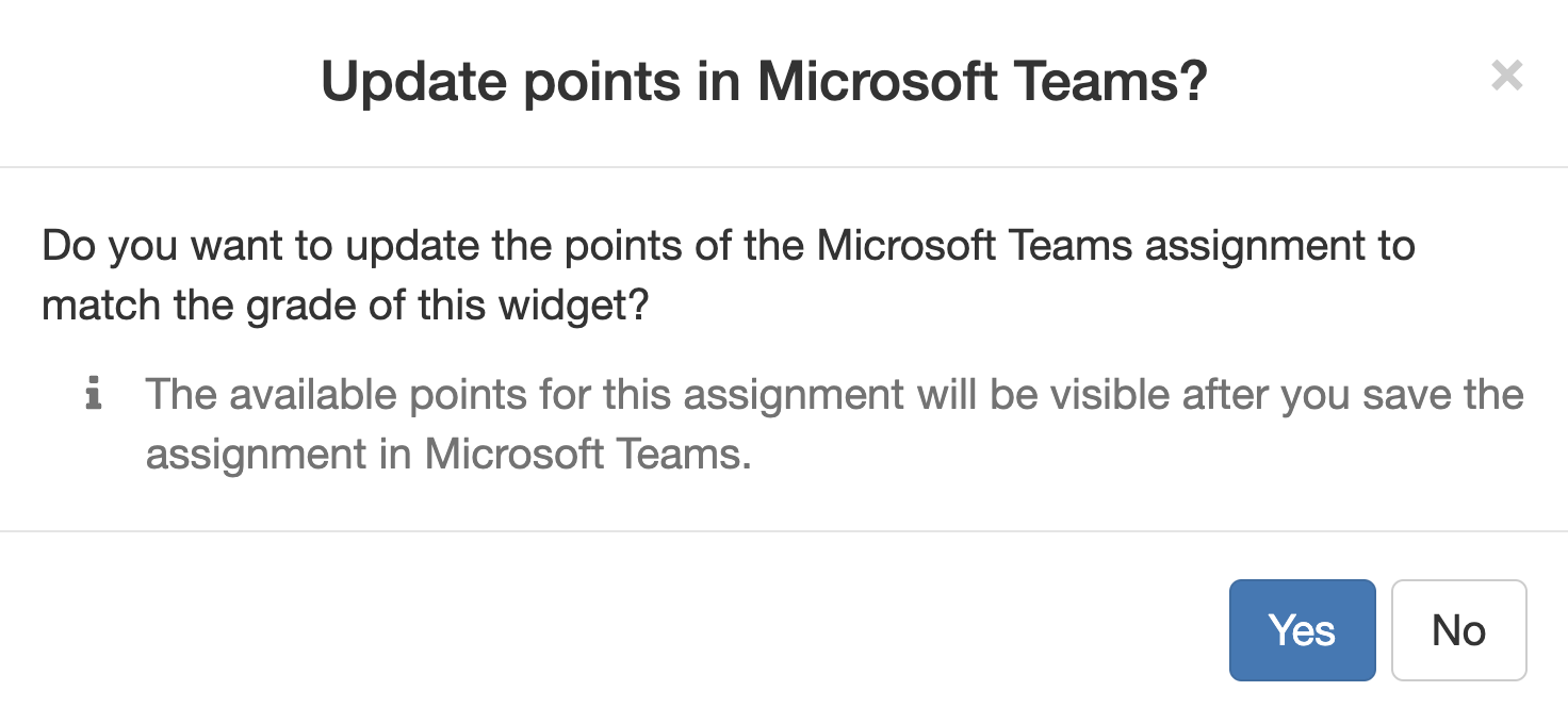 Update Microsoft Teams points
