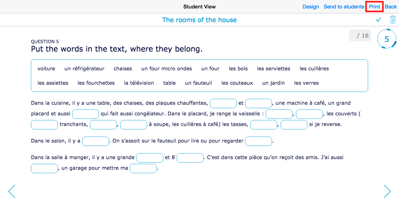 Printing widgets in BookWidgets