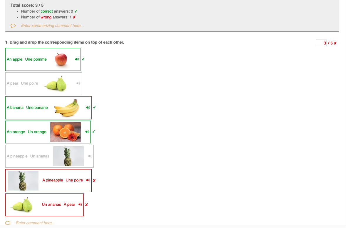 Grading the “Group Items” question type