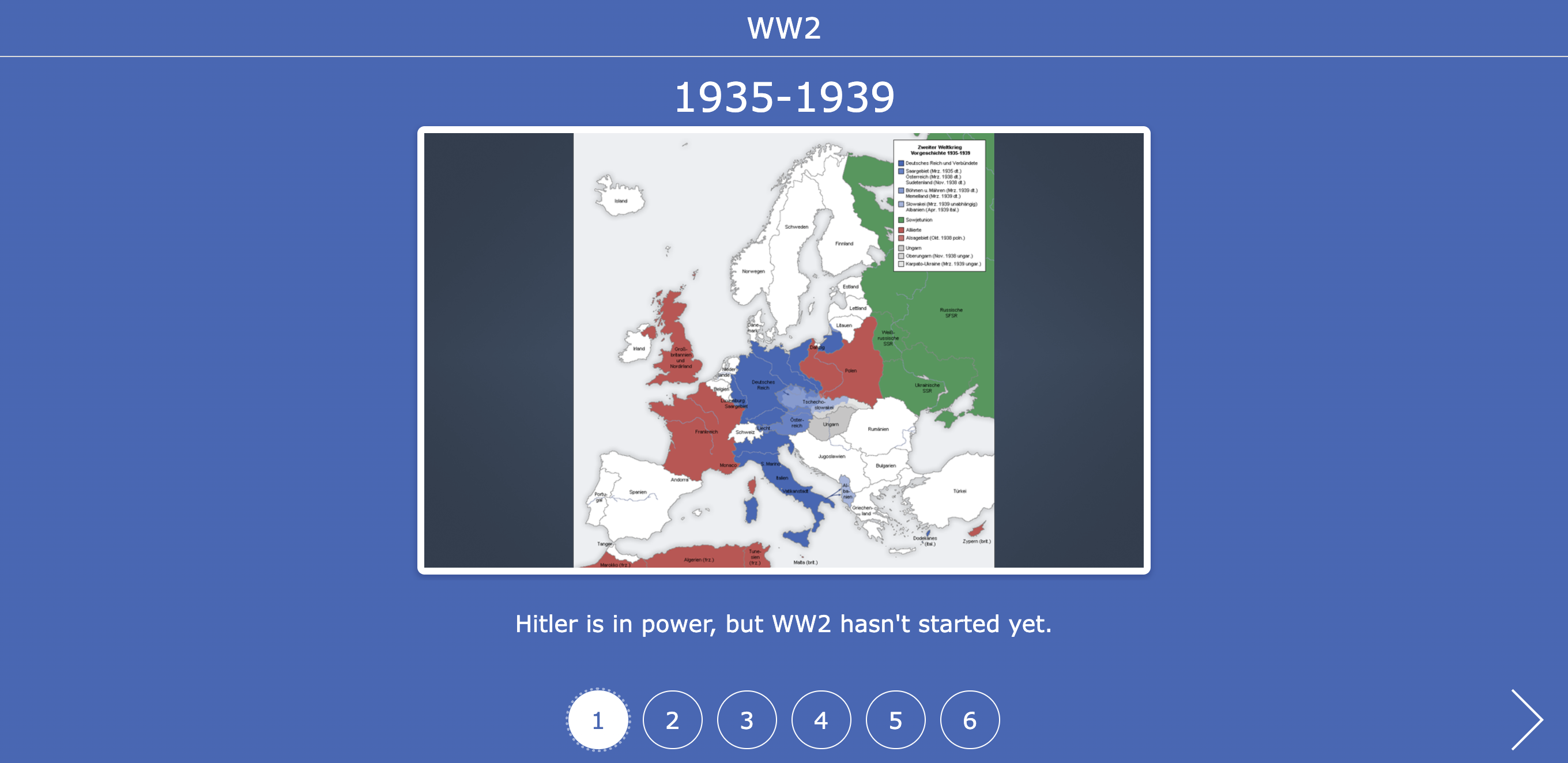 Frame sequence widget example in bookwidgets