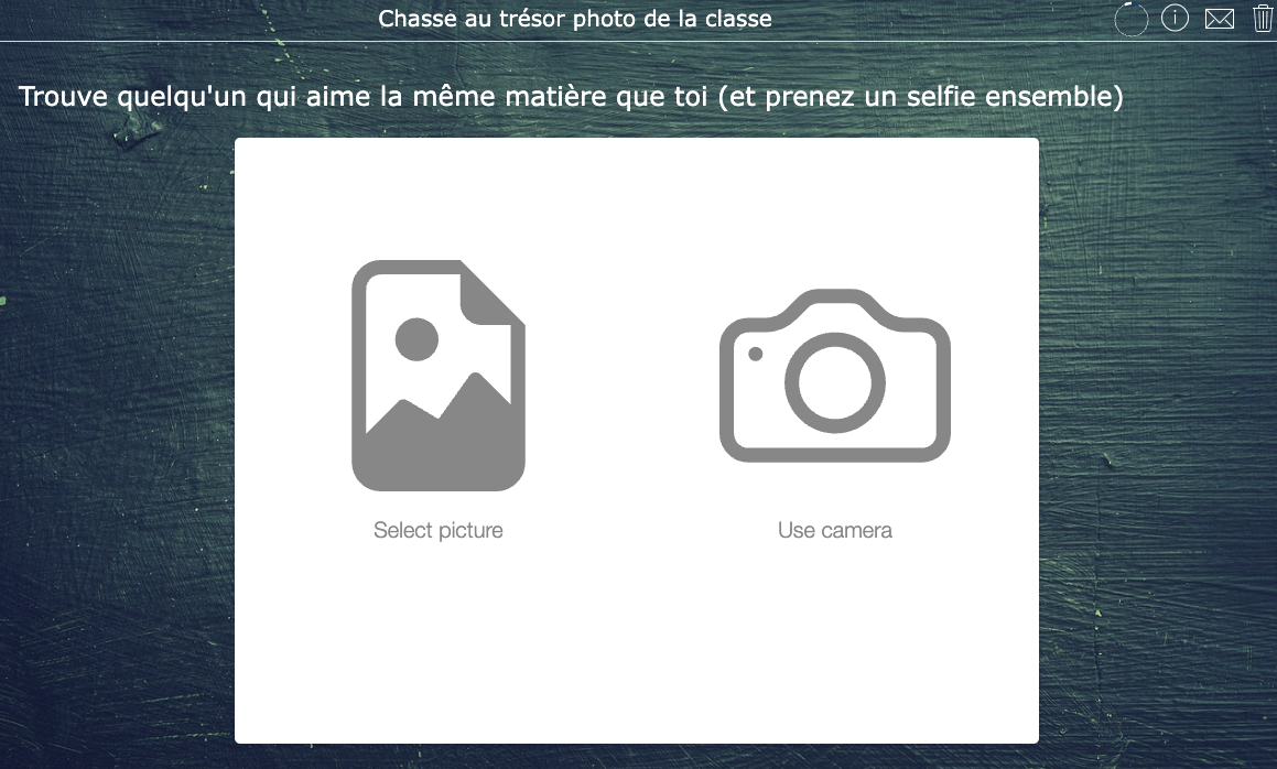 activité rentrée scolaire - Quête photo en classe