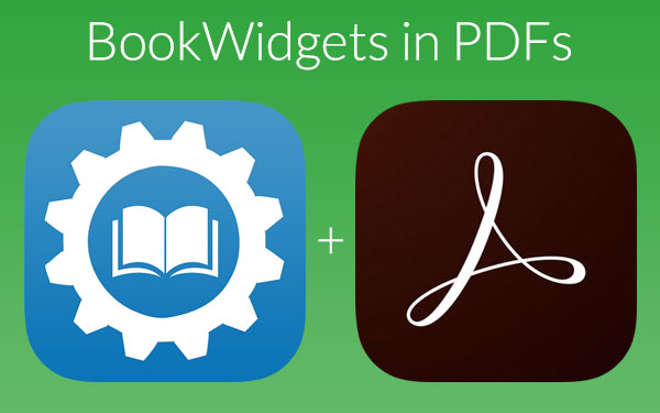 Adding widgets to interactive PDFs - BookWidgets