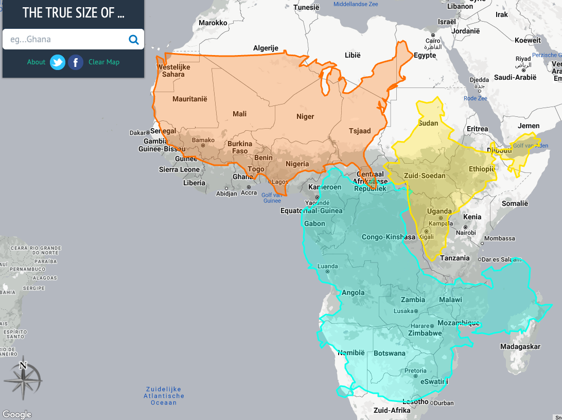 ICT in geography classes lesson ideas - The true size of countries