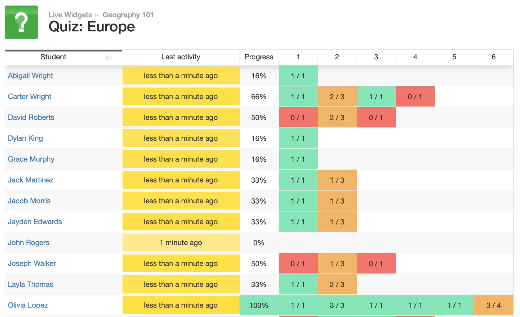 Live Widgets BookWidgets