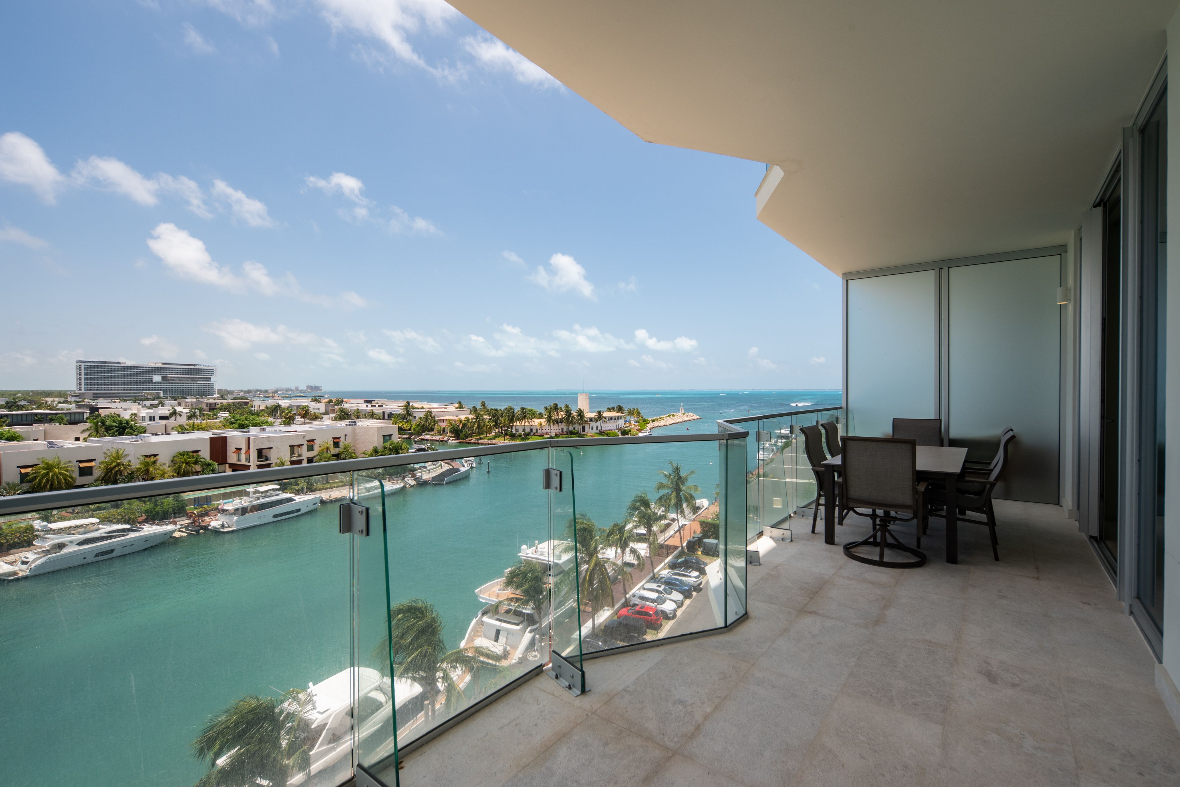 Departamento de lujo en SLS Harbour, Puerto Cancún – Frente al mar