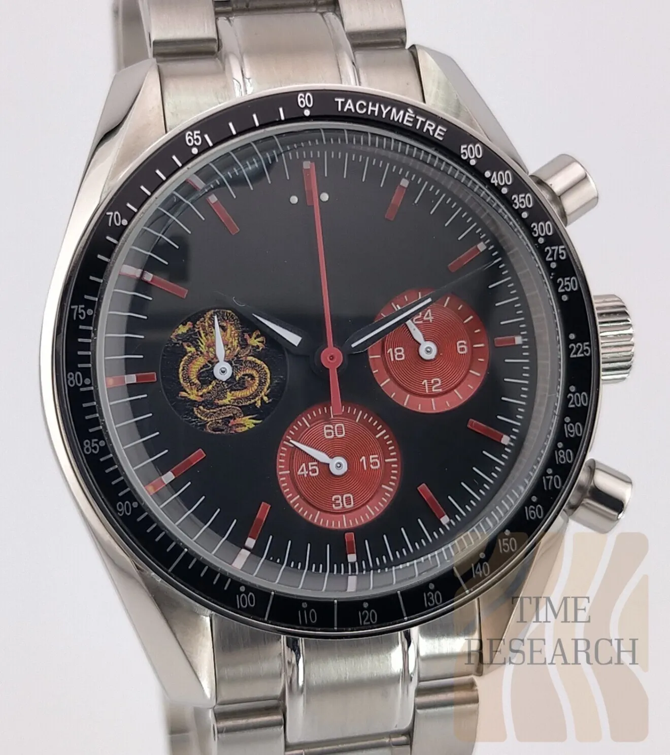 唯一無二の世界観/昇龍画インダイヤル【国産S社製vk63搭載/新品】クロノグラフ