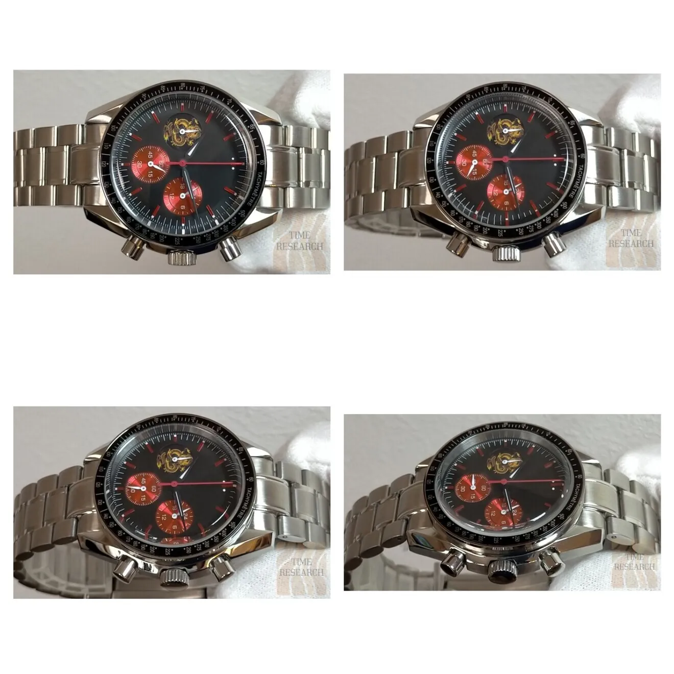 唯一無二の世界観/昇龍画インダイヤル【国産S社製vk63搭載/新品】クロノグラフ