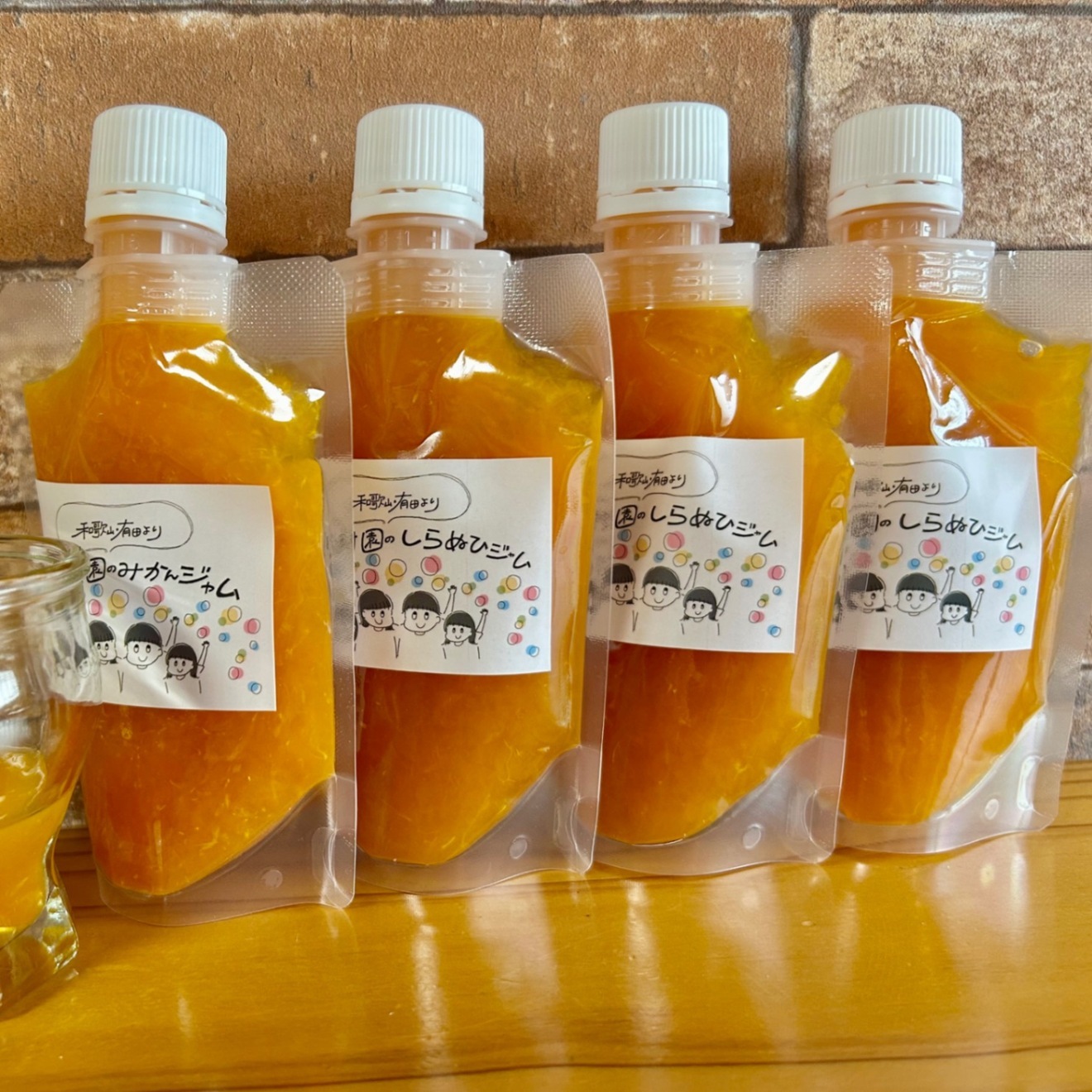 【和歌山県有田産】　無添加みかんジャム1個　無添加しらぬいジャム3個