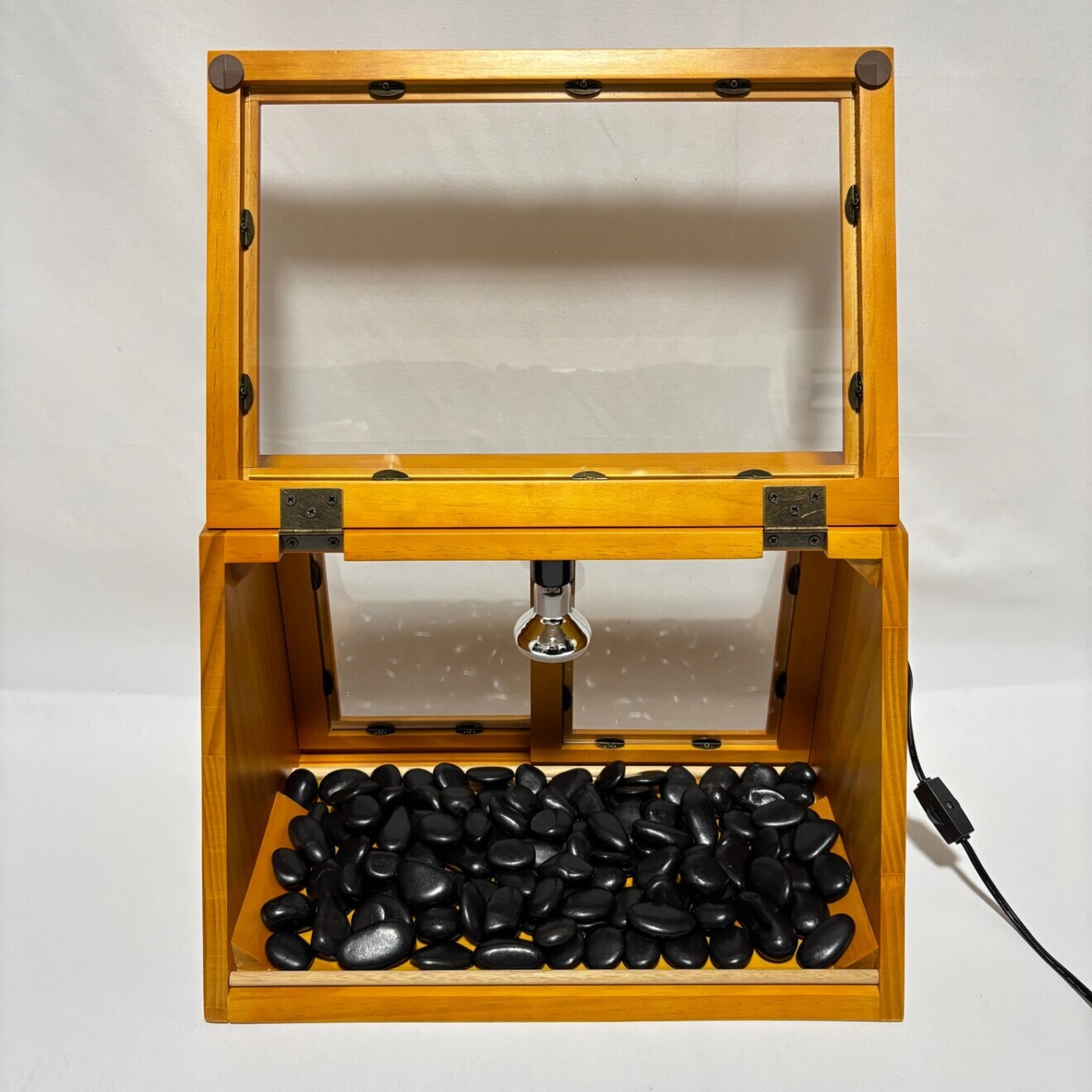 木製ホットショーケース 焼き芋保温ディスプレイケース【ナチュラル】