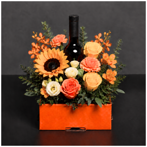 【父の日ギフト】Premium Gift Box｜ナチュラルワイン×生花