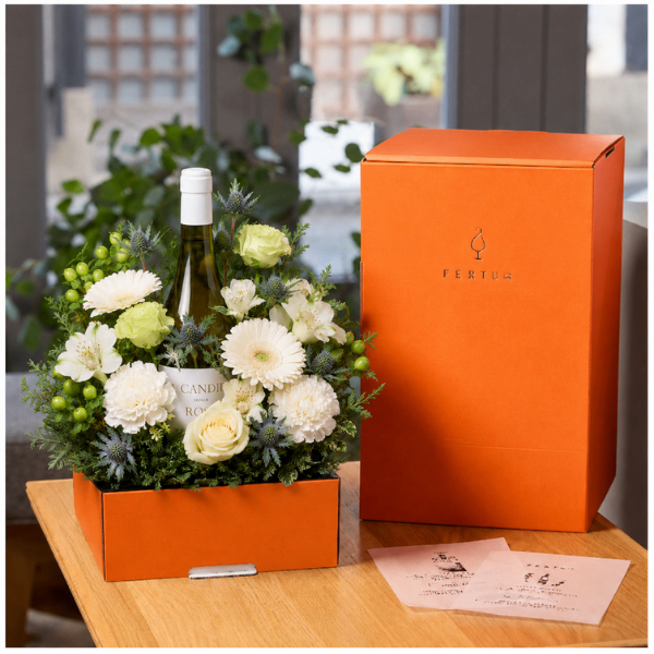 【父の日ギフト】Standard Gift Box｜ナチュラルワイン×生花