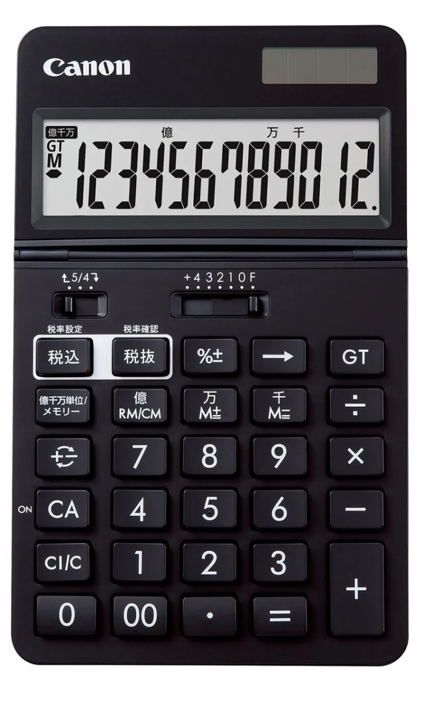 Canon 12桁電卓 KS-1220TU-BK 大画面 千万単位機能