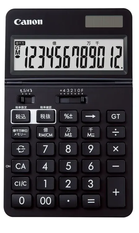 Canon 12桁電卓 KS-1220TU-BK 大画面 千万単位機能