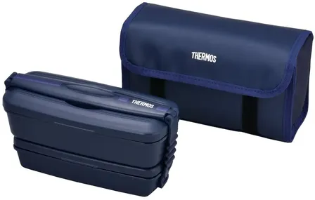 サーモス 弁当箱 2段 フレッシュランチボックス 900ml 紺