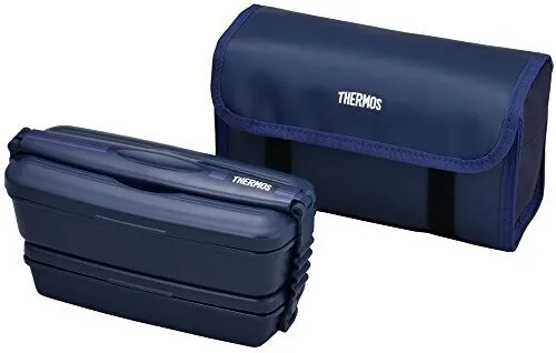 サーモス 弁当箱 2段 フレッシュランチボックス 900ml 紺