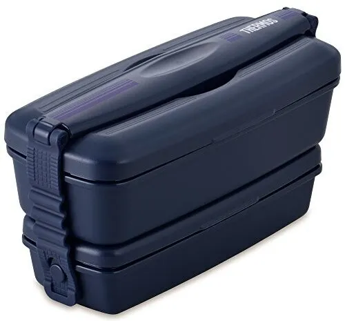 サーモス 弁当箱 2段 フレッシュランチボックス 900ml 紺