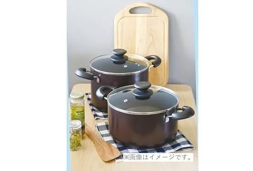 パール金属 寸胴鍋 21cm ガラス蓋付 IH対応 HC-644