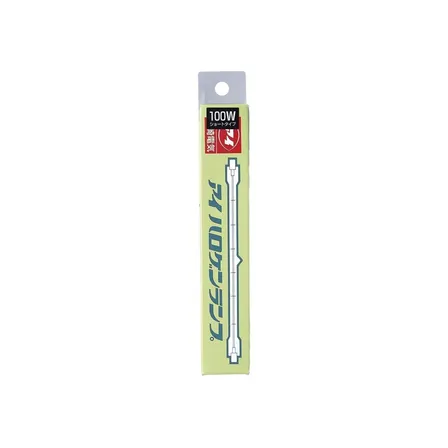 ELPA 両口金ハロゲン電球 100W R7S クリア G-223