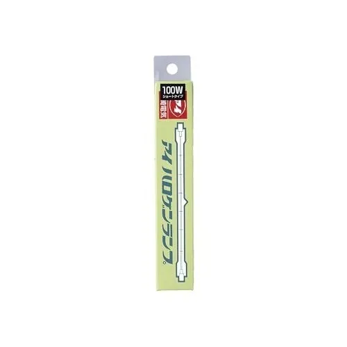 ELPA 両口金ハロゲン電球 100W R7S クリア G-223