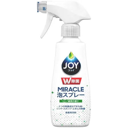 ジョイ W除菌 ミラクル泡スプレー 緑茶の香り 275mL
