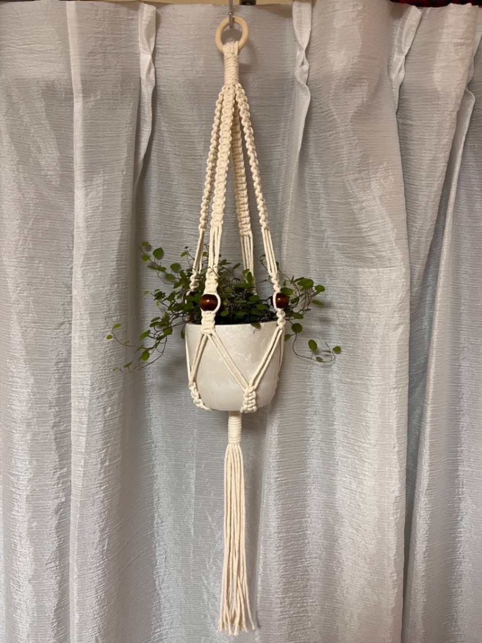 【残り3点限定】ハンドメイド プラントハンガー 80cm 観葉植物 インテリア