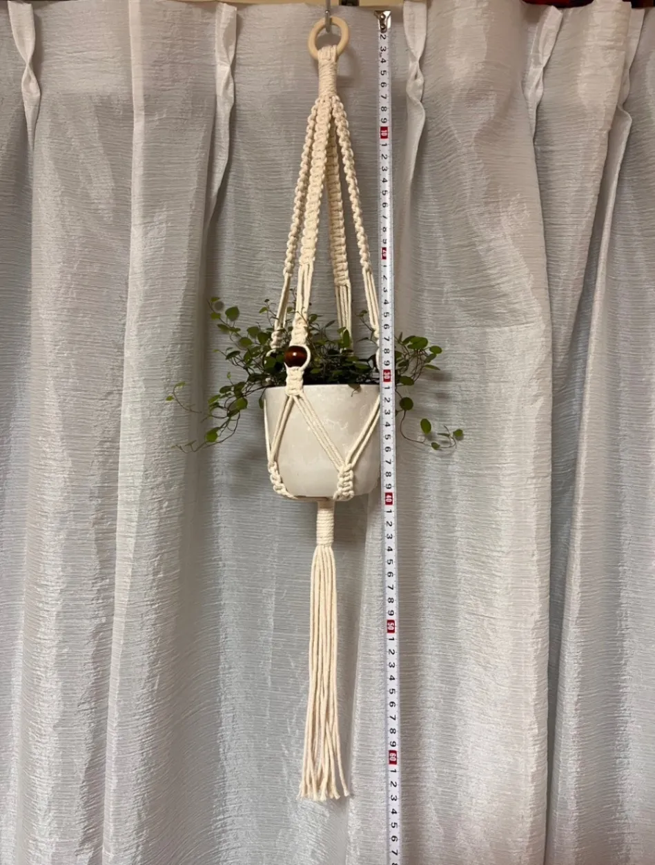 【残り3点限定】ハンドメイド プラントハンガー 80cm 観葉植物 インテリア