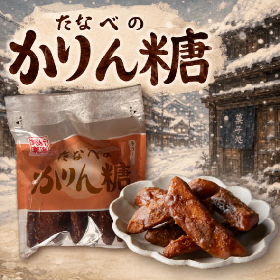 たなべのかりん糖 黒糖かりんとう 手作り 新潟銘菓 10本入 しっとり やわらかい くせになる