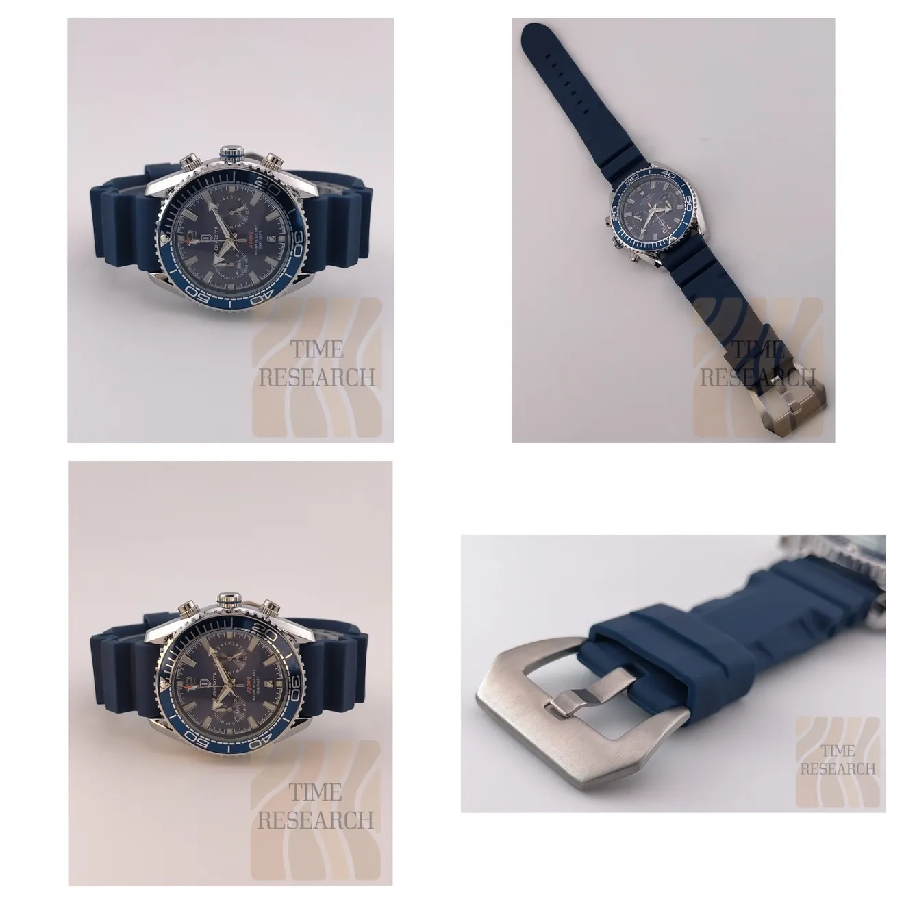 【ミリタリー要素を内包した屈強スポーツウォッチ/新品】クロノグラフ ラバー①