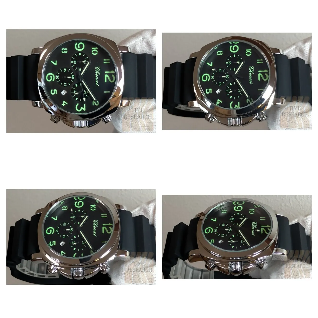【待望のクロノグラフ搭載ミリタリーウォッチ/新品】フィッシュテールバックル装備⑥