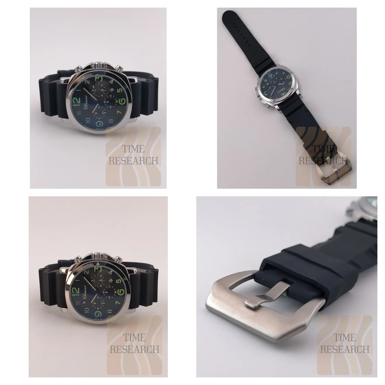 【待望のクロノグラフ搭載ミリタリーウォッチ/新品】フィッシュテールバックル装備⑥