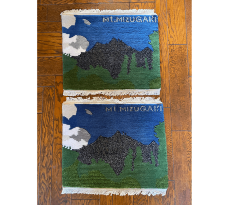 【ネパール】Mt.MIZUGAKI｜手織りウールラグ 45×50cm［山梨・瑞牆山］