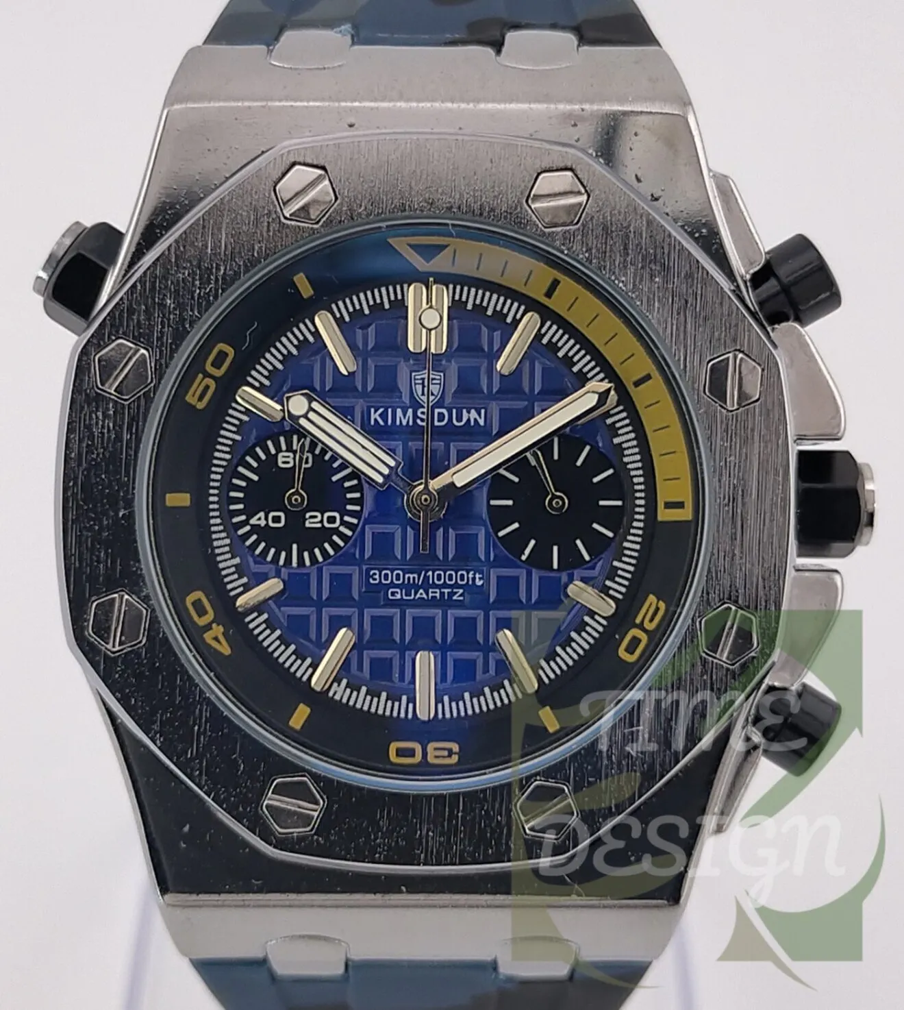 【王道八角スタイルを現代にモデファイ/新品】デザインウォッチ 迷彩③