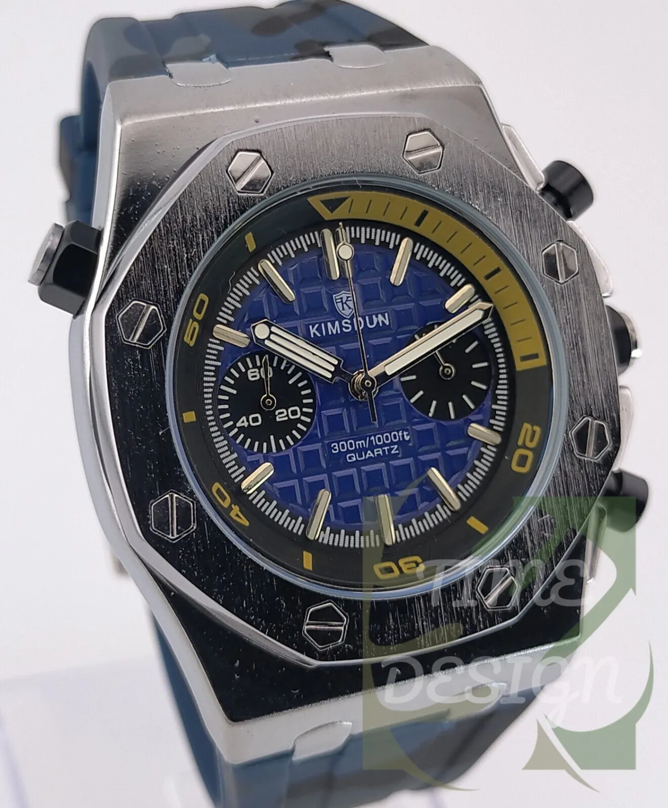 【王道八角スタイルを現代にモデファイ/新品】デザインウォッチ 迷彩③
