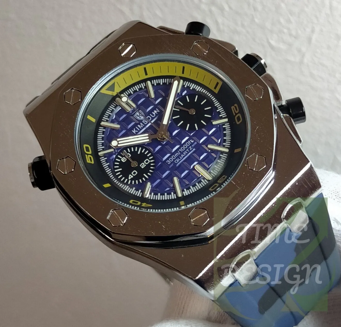 【王道八角スタイルを現代にモデファイ/新品】デザインウォッチ 迷彩③