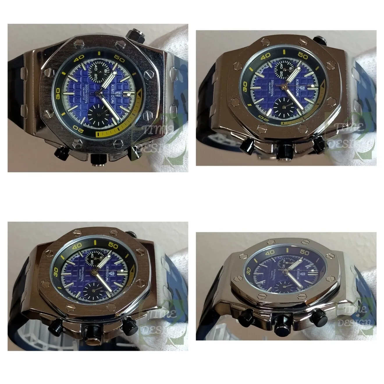 【王道八角スタイルを現代にモデファイ/新品】デザインウォッチ 迷彩③
