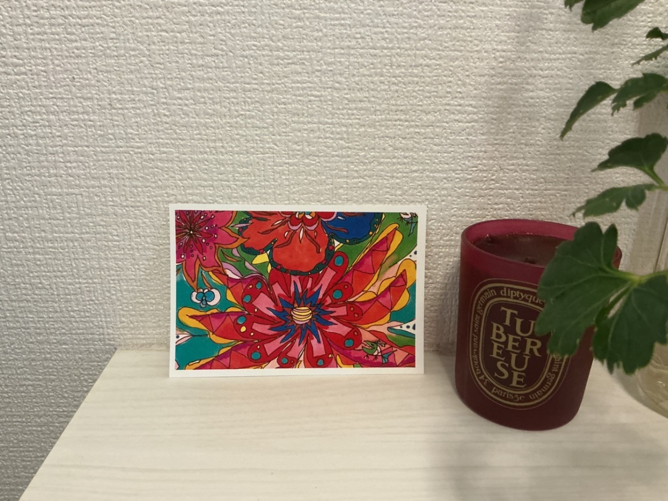 ポストカード5枚セット「Happy Flower」｜カラフル花柄イラスト
