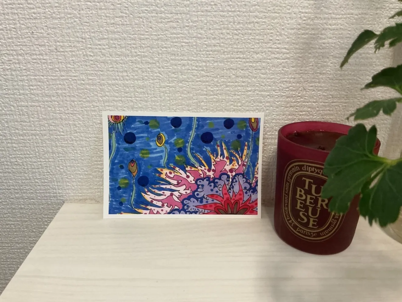 ポストカード5枚セット「Happy Flower」｜カラフル花柄イラスト