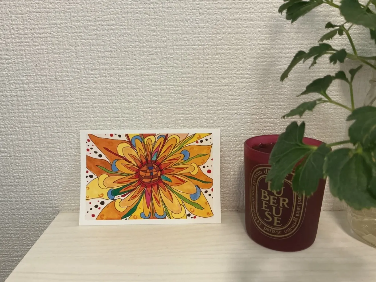 ポストカード5枚セット「Happy Flower」｜カラフル花柄イラスト