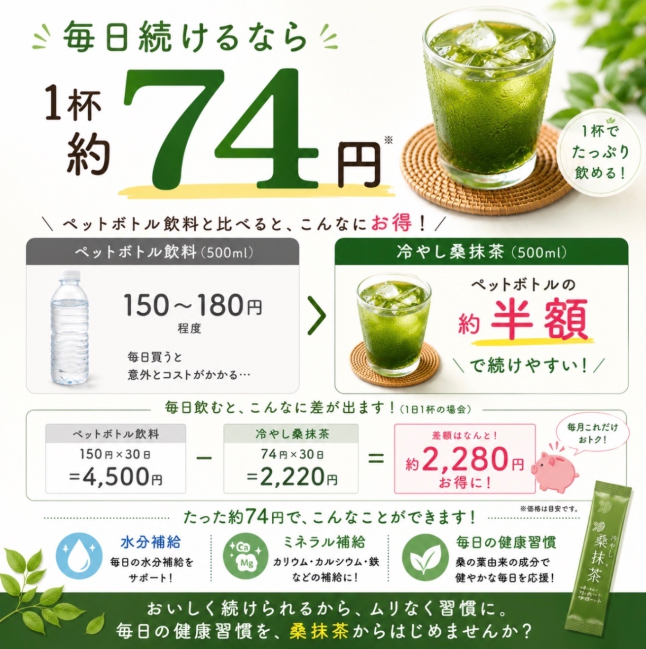 湘南元気村の冷やし桑抹茶