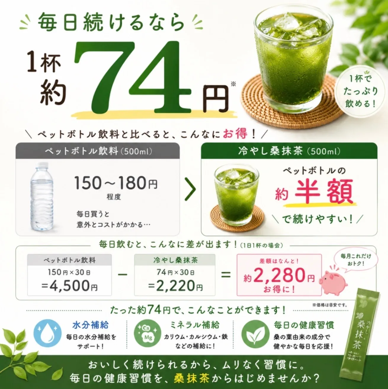 湘南元気村の冷やし桑抹茶