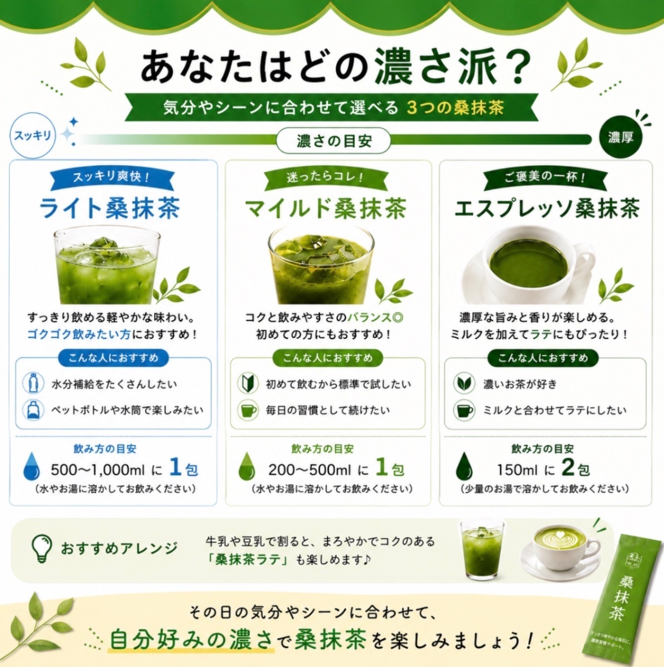湘南元気村の冷やし桑抹茶