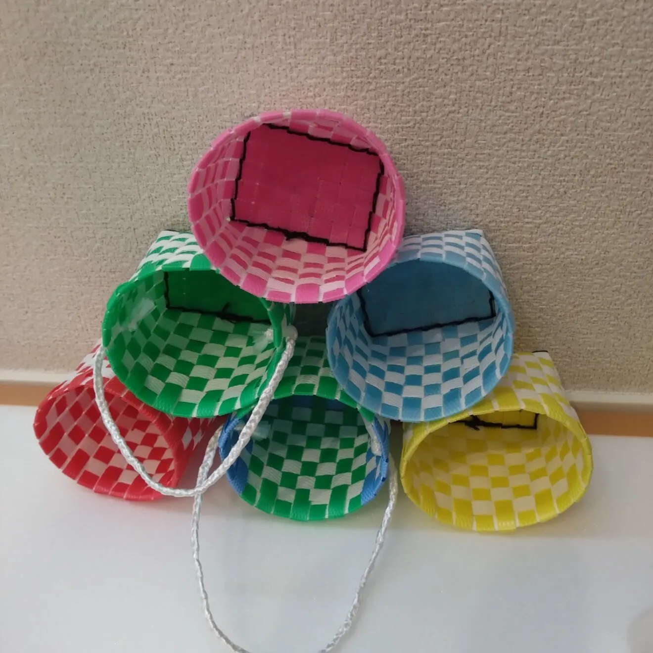 【ハンドメイド】ミニミニはけご　学長ライオンぬいぐるみがピッタリ🧺🦁