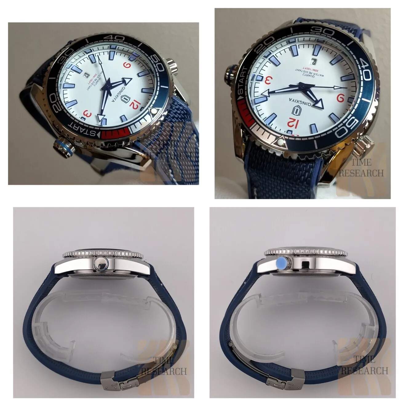 屈強スポーツウォッチ【大口径＆ワイドベゼル/新品】逆回転防止ベゼル 高強度ラバー