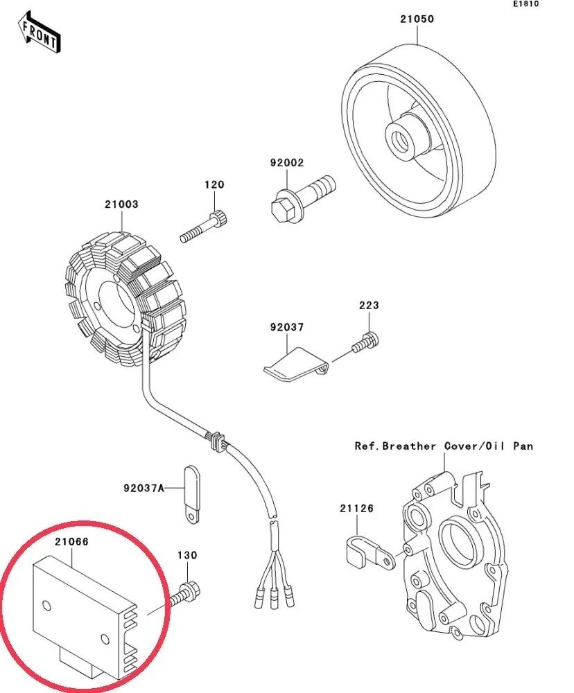 レギュレーター カワサキ純正 ゼファー400 C1～C5 レクチファイヤー ダイナモ ZR400C 