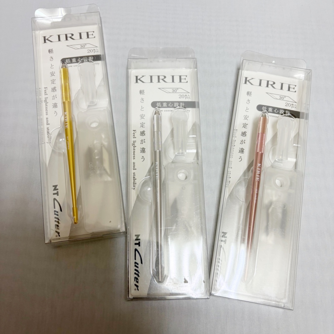 NTカッター　デザインナイフKIRIE〈ホワイトゴールド〉