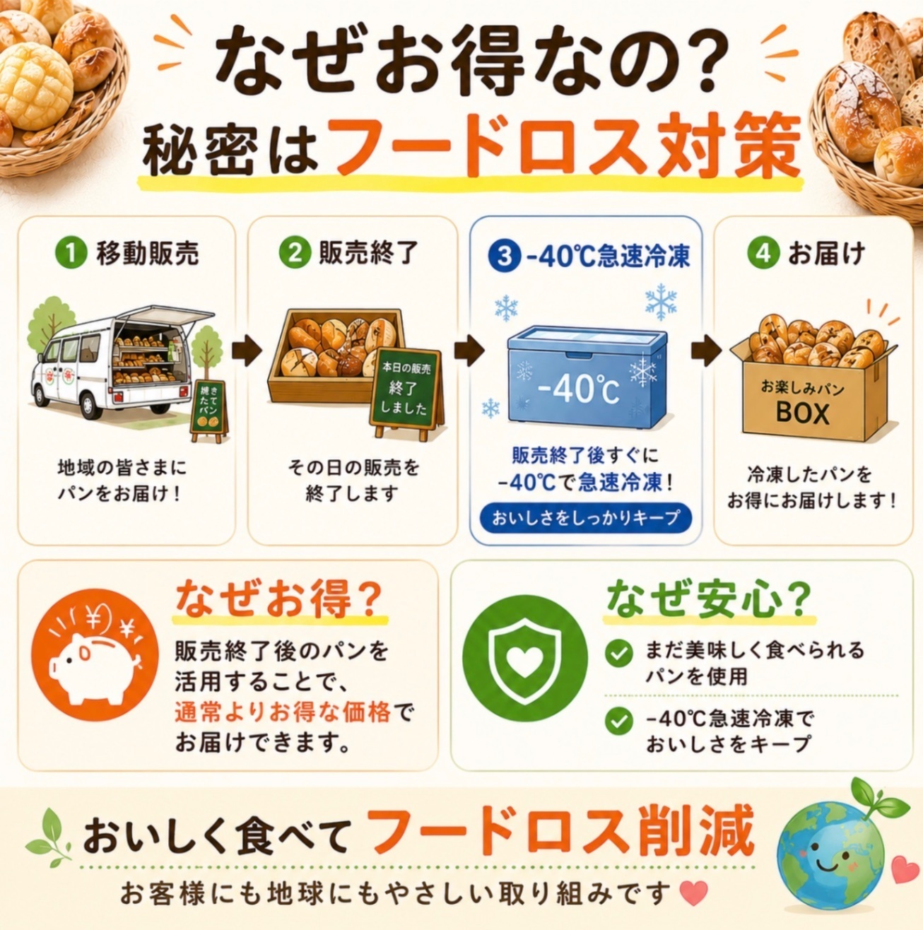 【緊急開催】手作りパンのロスパン詰め合わせセット　フードロス対策商品　２割増量
