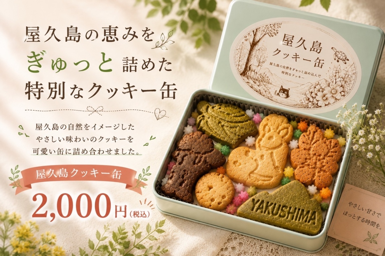 🦌屋久島の森 クッキー缶 ⭐️おすすめ

