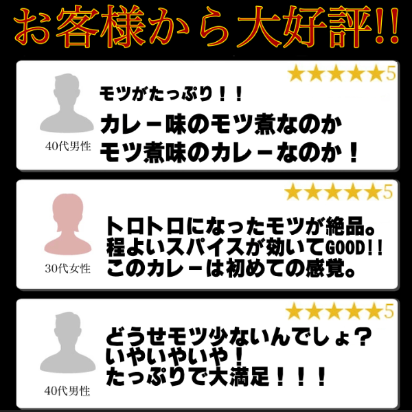 ７月新商品🍛モツだくカレー🍛6食🌟トロトロのモツ煮🌟