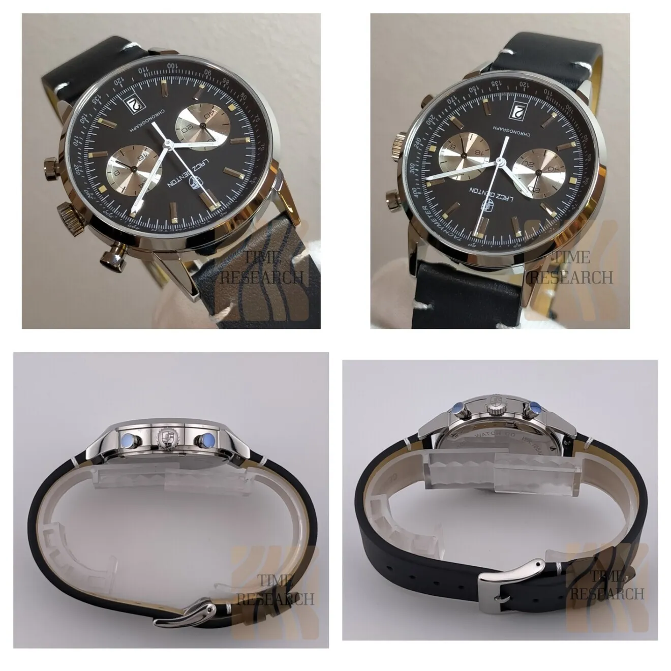 【国産vk64に秀逸デザインを纏った大人の為のクロノグラフ/新品】防水100m①