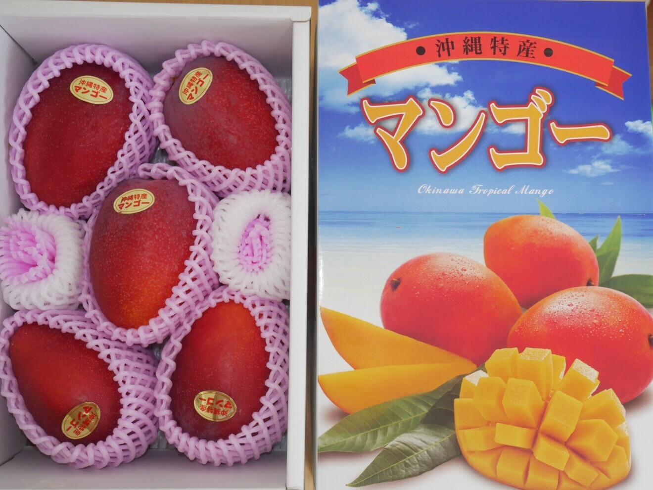 【沖縄県産・完熟】アーウィンマンゴー（アップルマンゴー）2kg 秀品 化粧箱 贈答用